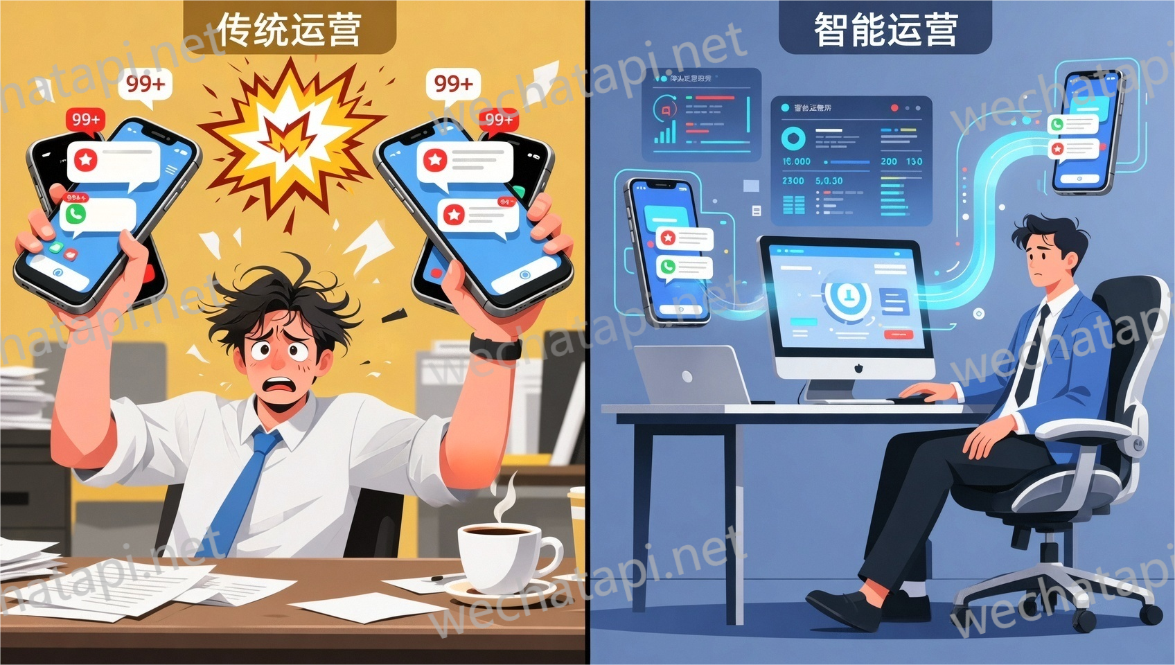 传统运营与智能运营对比